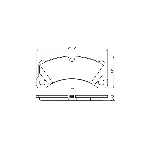 Set placute frana disc BOSCH 0 986 494 757