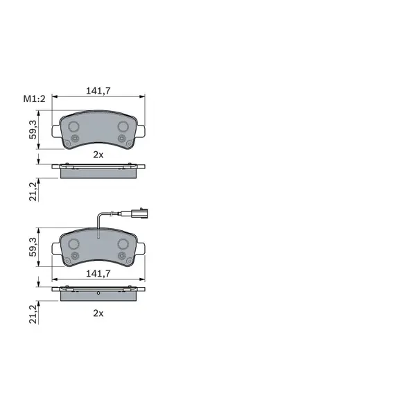 Set placute frana disc BOSCH 0 986 494 765