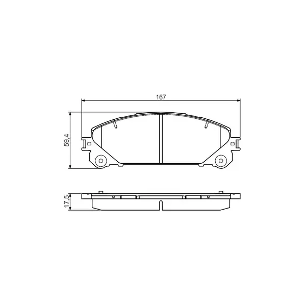 Set placute frana disc BOSCH 0 986 495 169