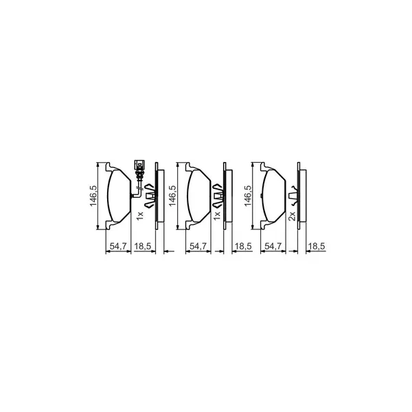 Set placute frana disc BOSCH 0 986 495 213