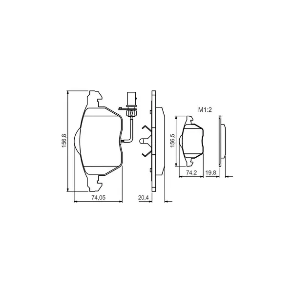 Set placute frana disc BOSCH 0 986 495 241