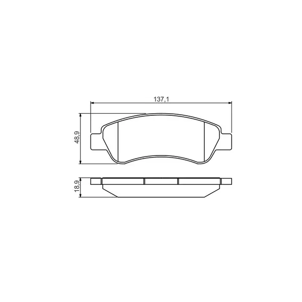Set placute frana disc BOSCH 0 986 495 254