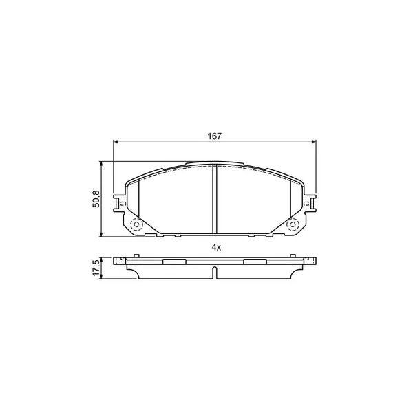 Set placute frana disc BOSCH 0 986 495 404