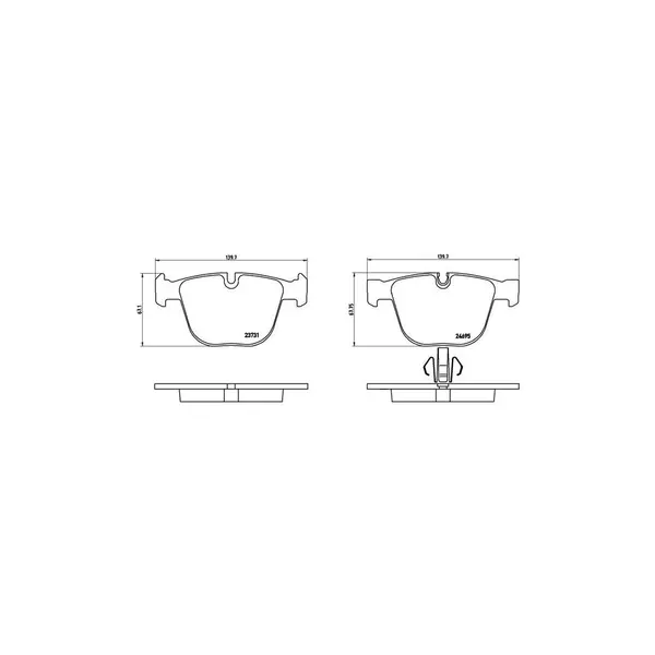 Set placute frana disc BREMBO P 06 053