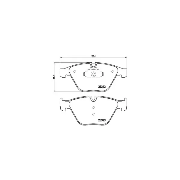 Set placute frana disc BREMBO P 06 054