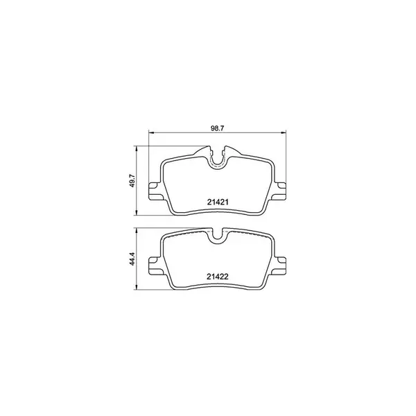 Set placute frana disc BREMBO P 06 113