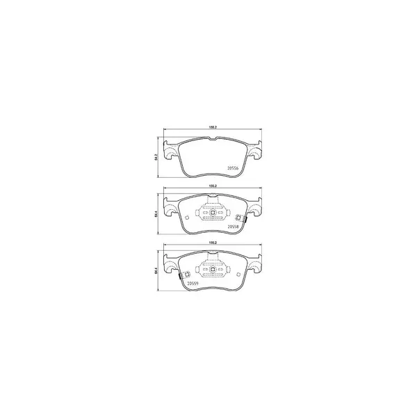 Set placute frana disc BREMBO P 24 218