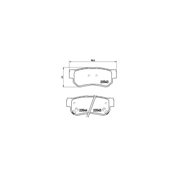 Set placute frana disc BREMBO P 30 014