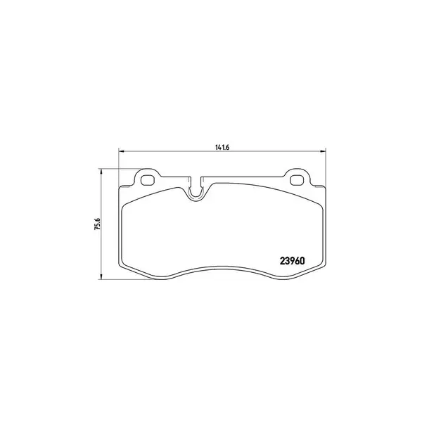 Set placute frana disc BREMBO P 50 074