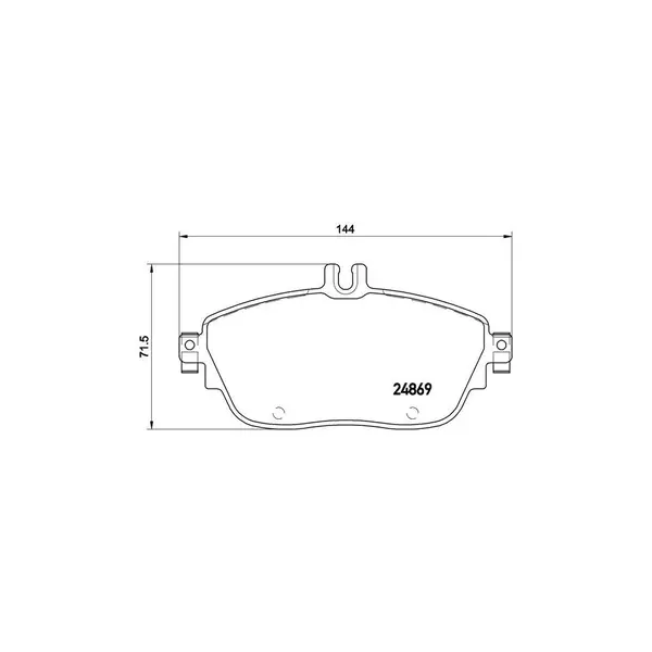 Set placute frana disc BREMBO P 50 093