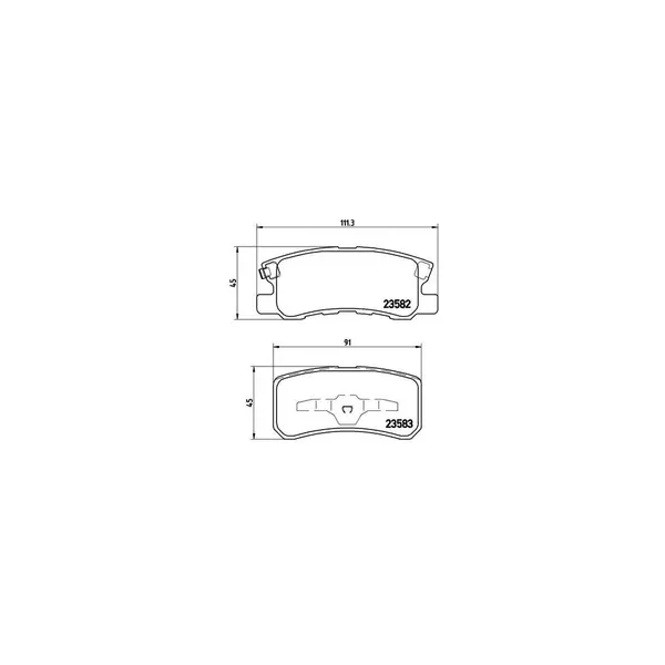 Set placute frana disc BREMBO P 54 031