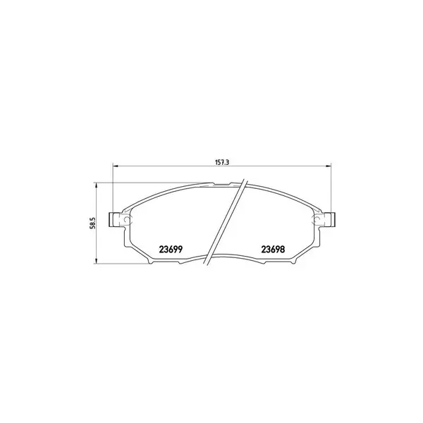 Set placute frana disc BREMBO P 56 058