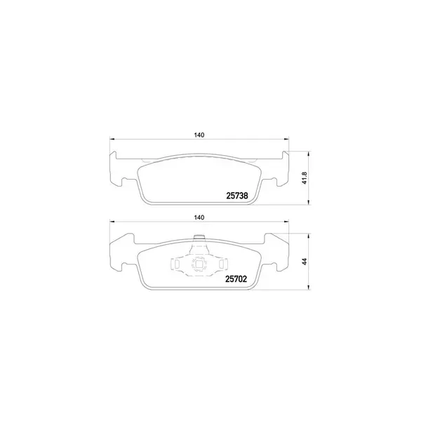 Set placute frana disc BREMBO P 68 060