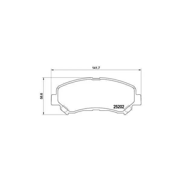 Set placute frana disc BREMBO P 79 028