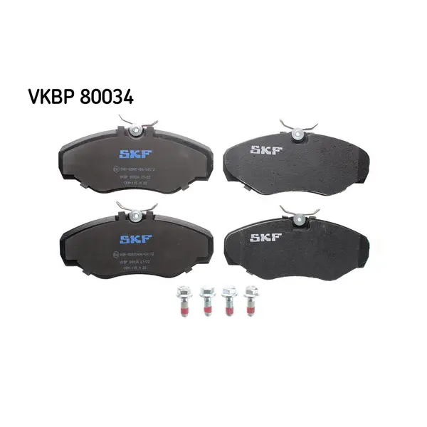 Set placute frana disc SKF VKBP 80034