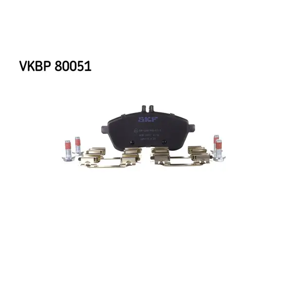 Set placute frana disc SKF VKBP 80051