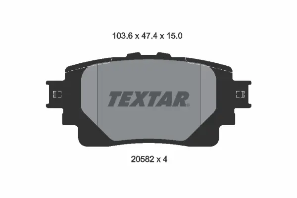 Set placute frana disc TEXTAR 2058201