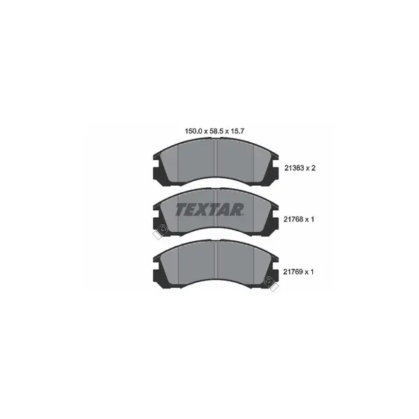 Set placute frana disc TEXTAR 2136301