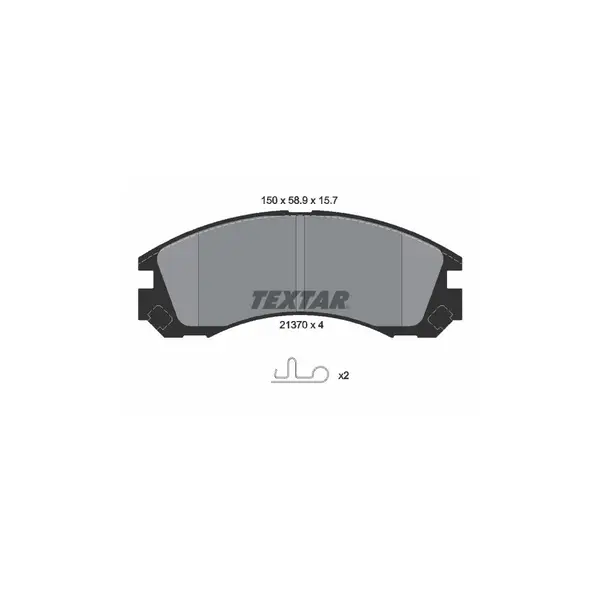 Set placute frana disc TEXTAR 2137001
