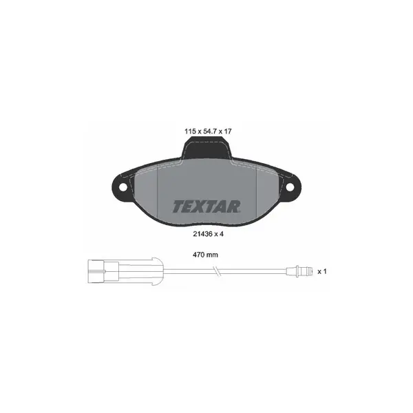 Set placute frana disc TEXTAR 2143603