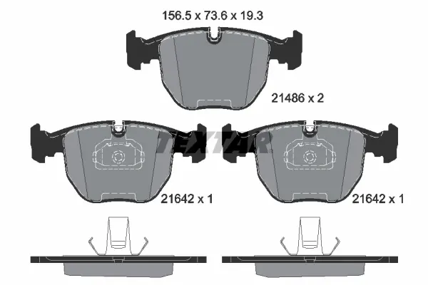 Set placute frana disc TEXTAR 2148602