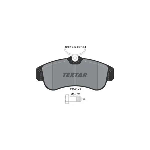 Set placute frana disc TEXTAR 2154601