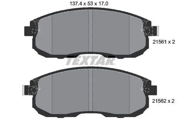 Set placute frana disc TEXTAR 2156201