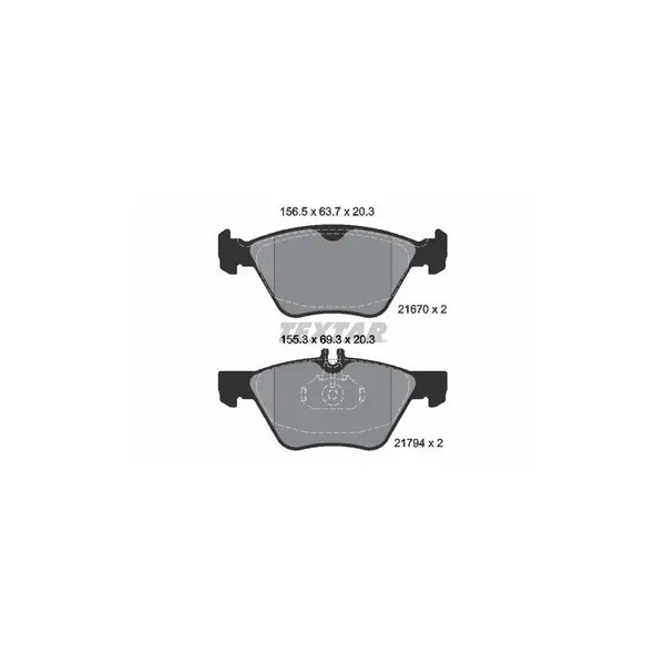 Set placute frana disc TEXTAR 2167001