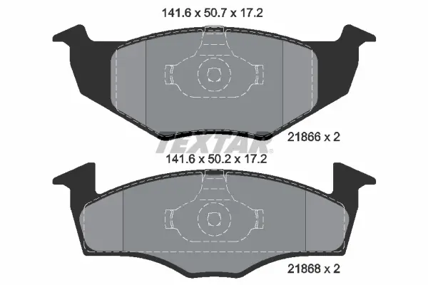 Set placute frana disc TEXTAR 2186602