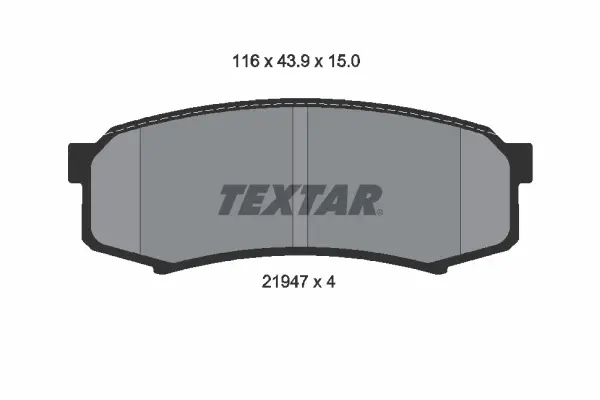 Set placute frana disc TEXTAR 2194701