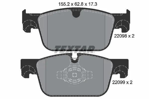 Set placute frana disc TEXTAR 2209801