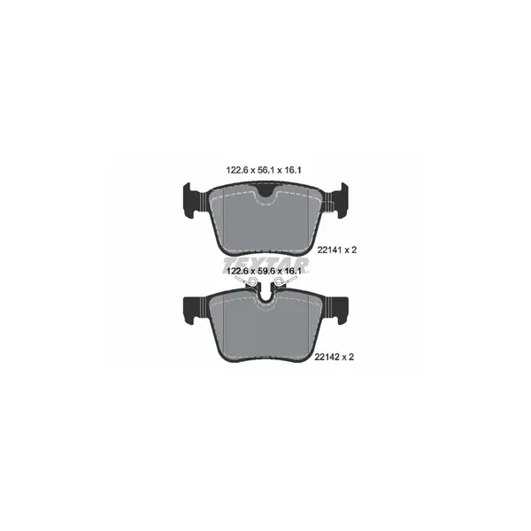 Set placute frana disc TEXTAR 2214101