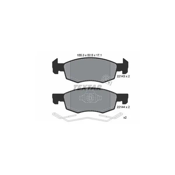 Set placute frana disc TEXTAR 2214301