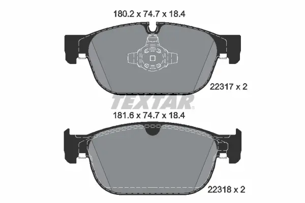 Set placute frana disc TEXTAR 2231701