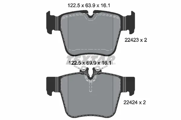 Set placute frana disc TEXTAR 2242301