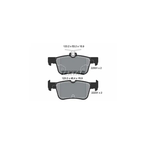 Set placute frana disc TEXTAR 2253101