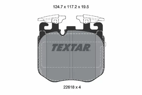 Set placute frana disc TEXTAR 2261801