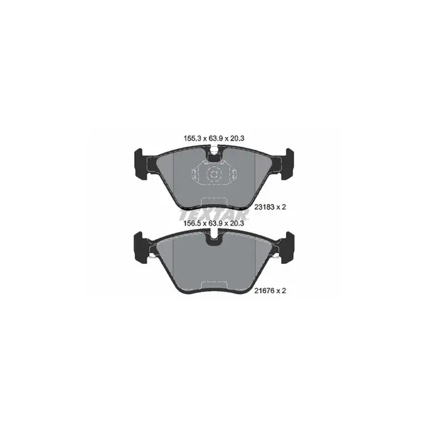 Set placute frana disc TEXTAR 2318302