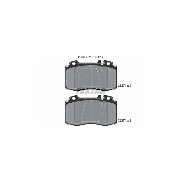 Set placute frana disc TEXTAR 2327102