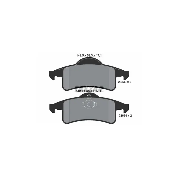 Set placute frana disc TEXTAR 2333901