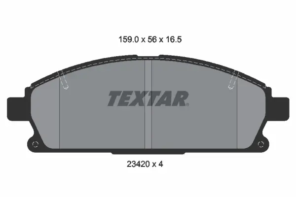 Set placute frana disc TEXTAR 2342004