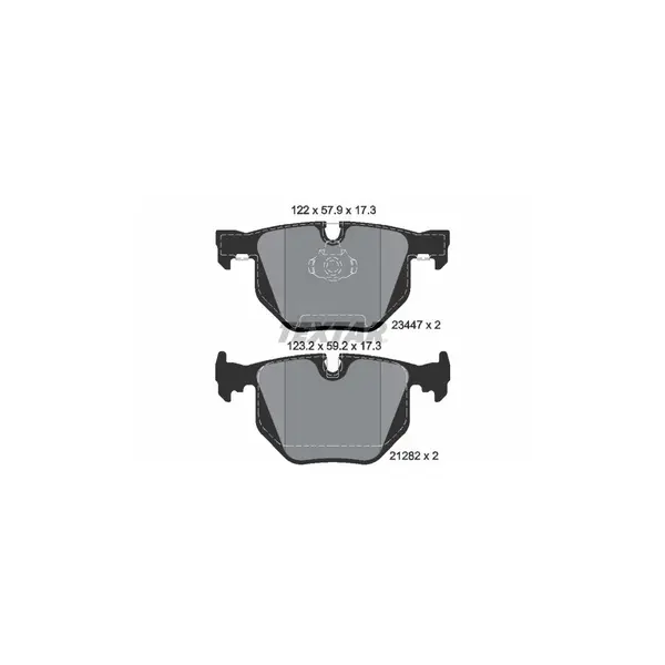 Set placute frana disc TEXTAR 2344702