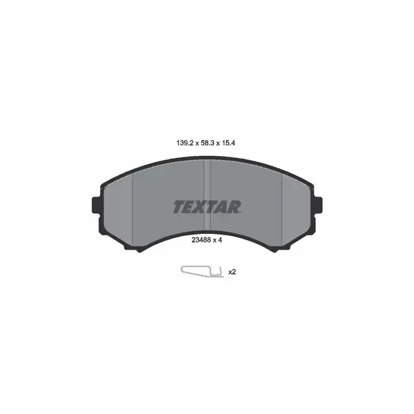 Set placute frana disc TEXTAR 2348801