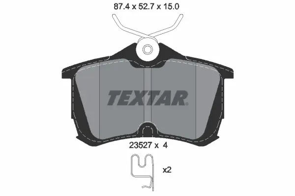 Set placute frana disc TEXTAR 2352701