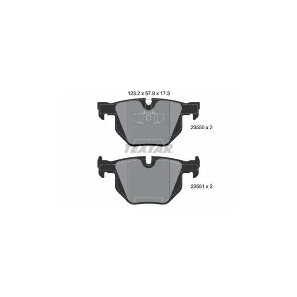 Set placute frana disc TEXTAR 2355001