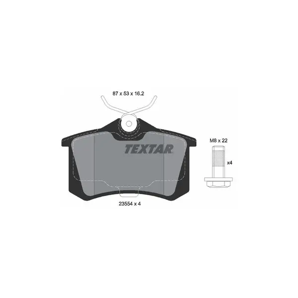 Set placute frana disc TEXTAR 2355406