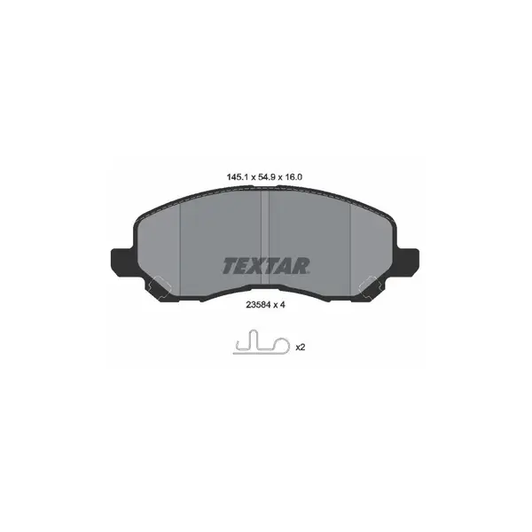 Set placute frana disc TEXTAR 2358401