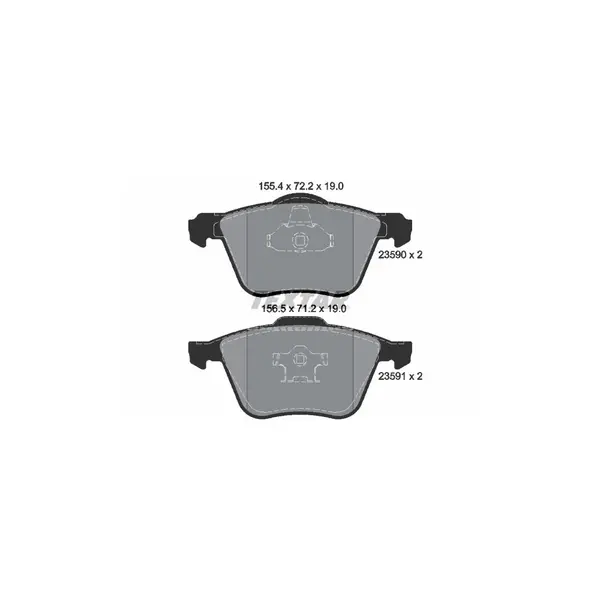 Set placute frana disc TEXTAR 2359001