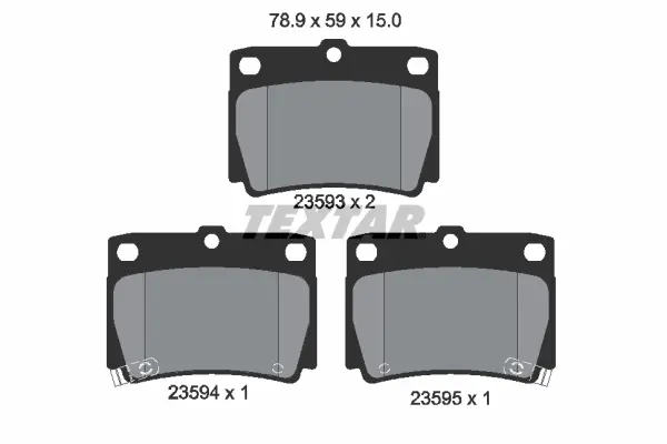 Set placute frana disc TEXTAR 2359301