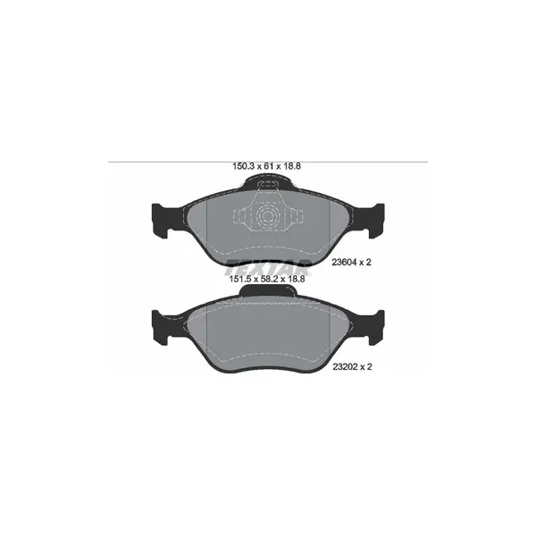 Set placute frana disc TEXTAR 2360406